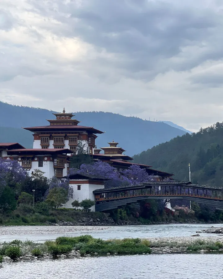 Punakha Dzong at the meeting of two rivers
