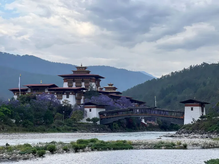 Punakha Dzong at the meeting of two rivers